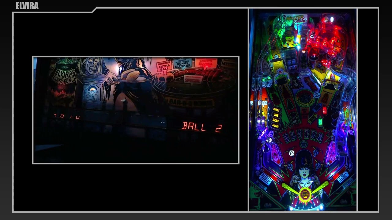 Elvira and the Party Monsters (Bally, 1989) - Location Pinball Machine Gameplay (Acme Pie Co.)