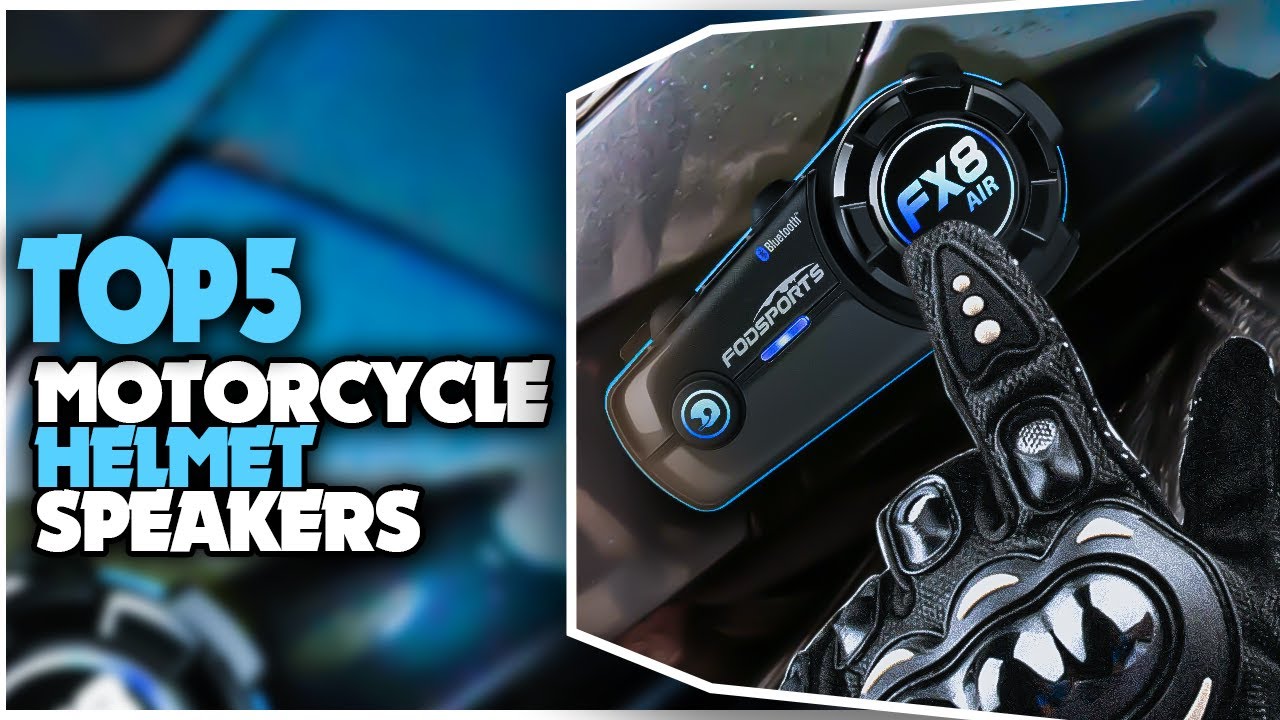 Best Motorcycle Helmet Speakers 2024 - Top 5 Motorcycle Helmet Speakers For Music