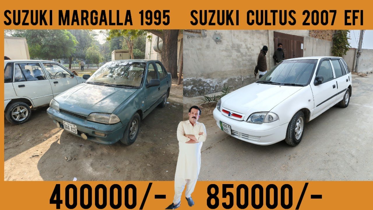 Suzuki cultus 2007 efi and suzuki margalla 1995 for sale / used cars