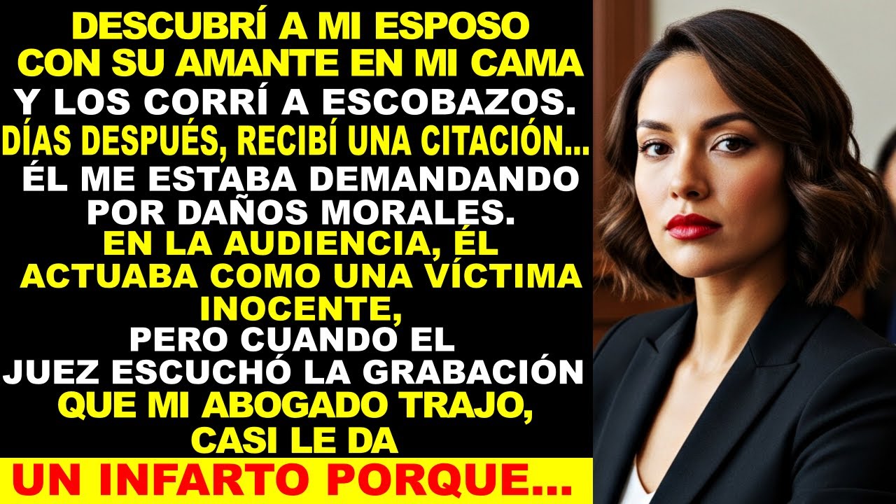 Corrí a Esposo y Amante a Escobazos, Me Demandó... ¡Pero Le Dio Infarto al Descubrir...