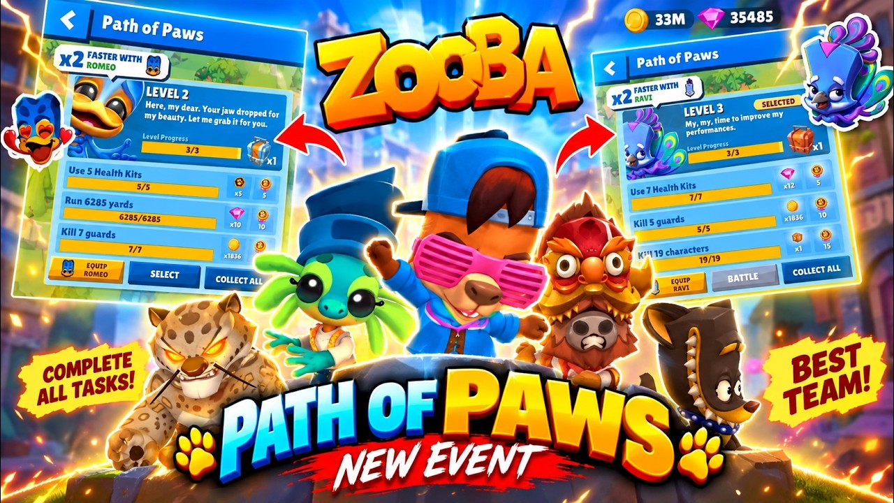 Zooba Squad! Romeo & Ravi Path of Paws Event Rewards!