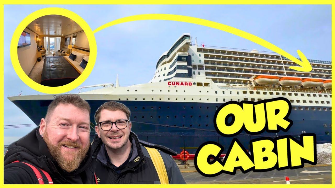 Каюта 11032 с балконом, 2 номера, лайнер Cunard Queen Mary | Экскурсия по каюте