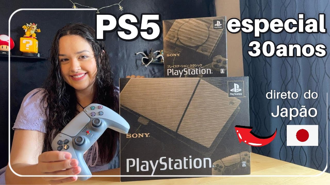 Quanto custa um PS5 no JAPÃO ? 🎮 Unboxing ps5 edição especial de 30 anos ✨