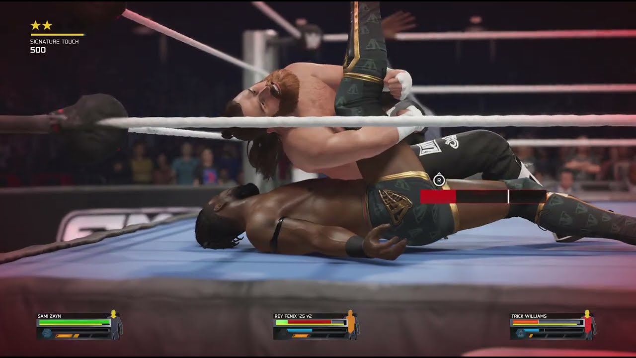 #WWE2K25 SMACKDOWN ECHAMBER QUALIFY: SAMI ZAYN vs TRICK WILLAM vs REY FENIX