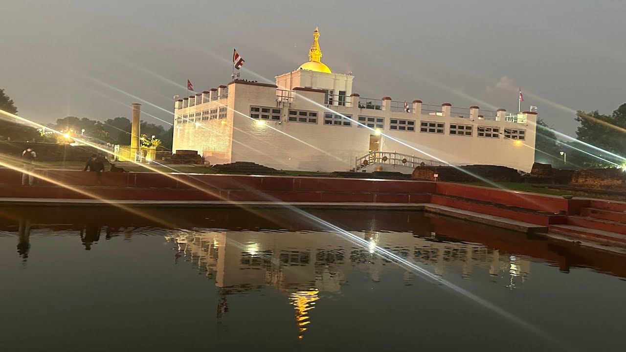 A Peaceful Evening in Lumbini: The Birthplace of Buddha