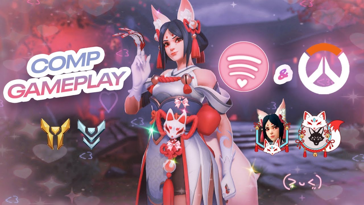 𐙚Cute Kiriko Competitive Gameplay & Spotify Playlist to Help Pass Time🎧ྀི 𐙚OVERWATCH 2⋆.˚