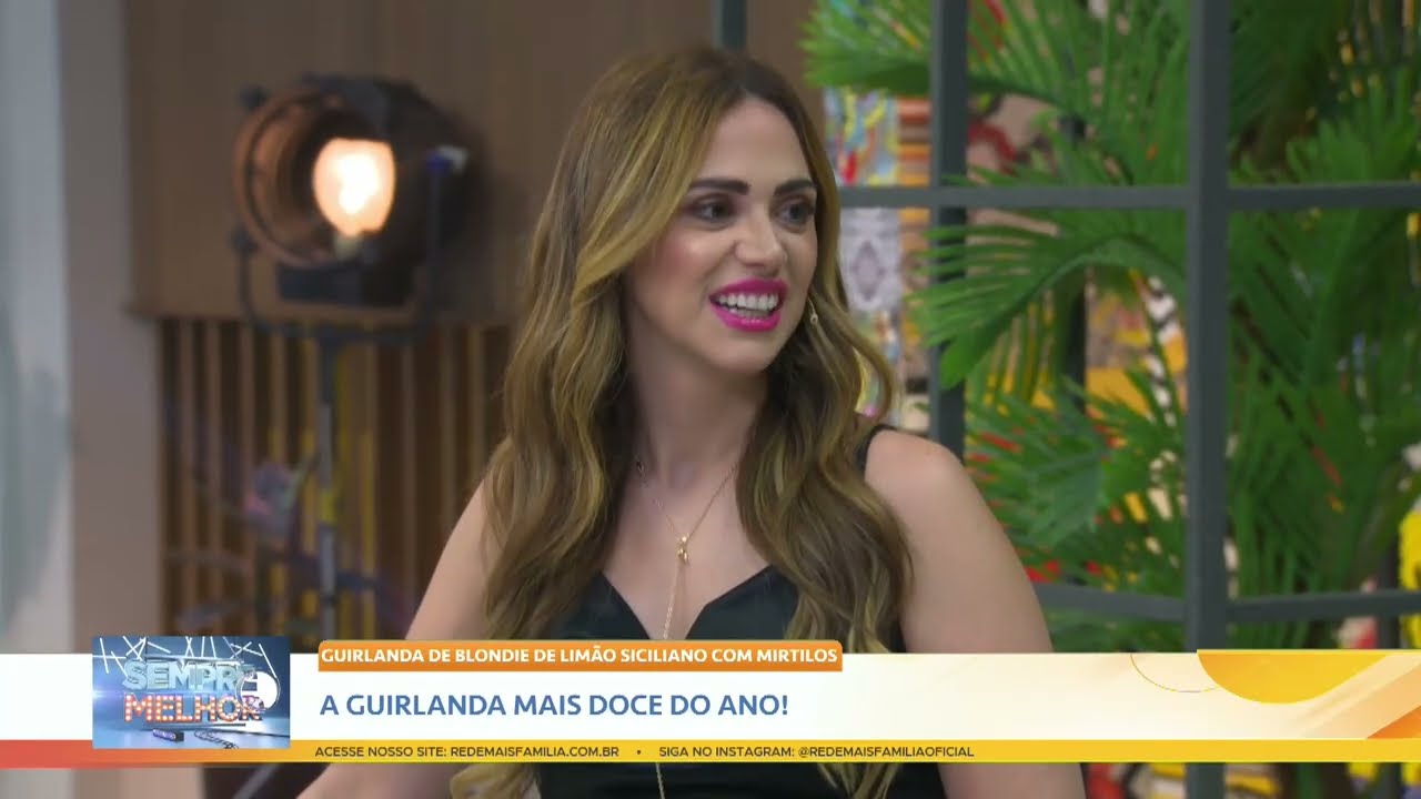 Guirlanda de Blondie de Limão Siciliano com Mirtilos