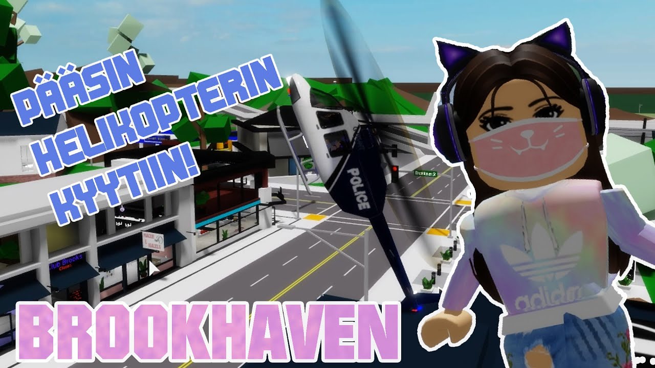 Roblox Brookhaven - Pääsin helikopterin kyytiin!