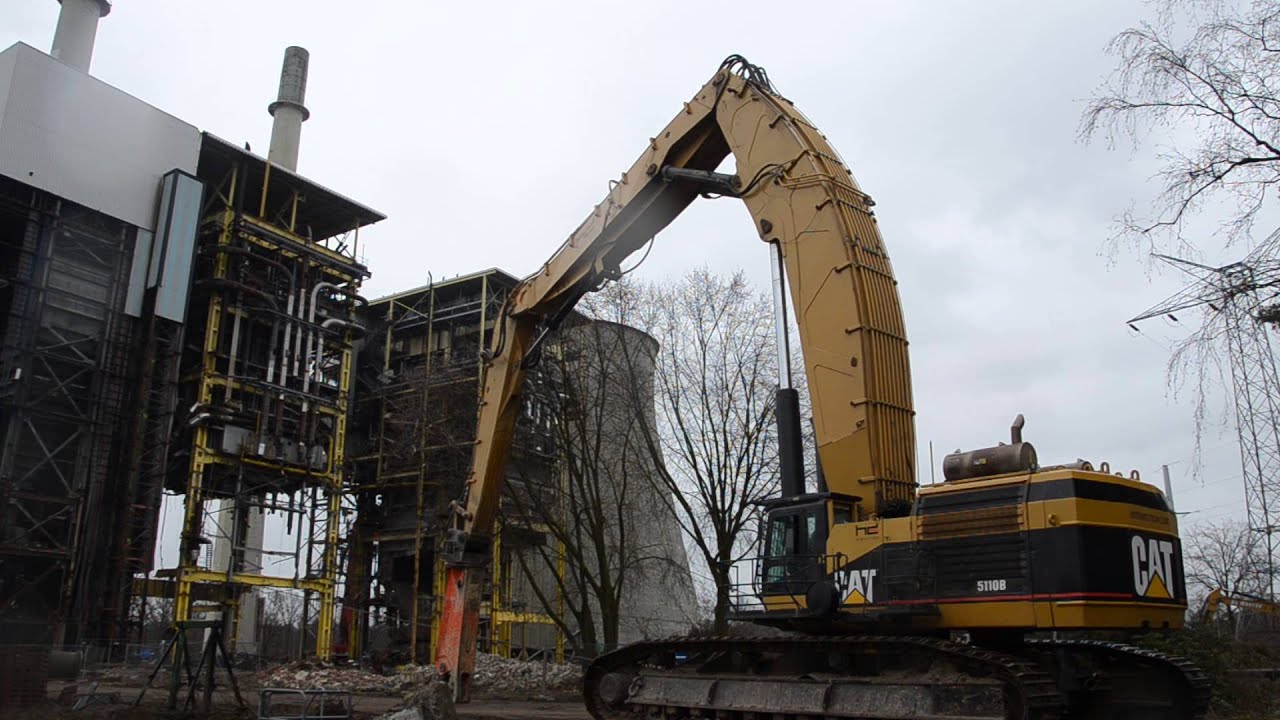 Electrabel power plant demolition by De Meuter Afbraakwerken.