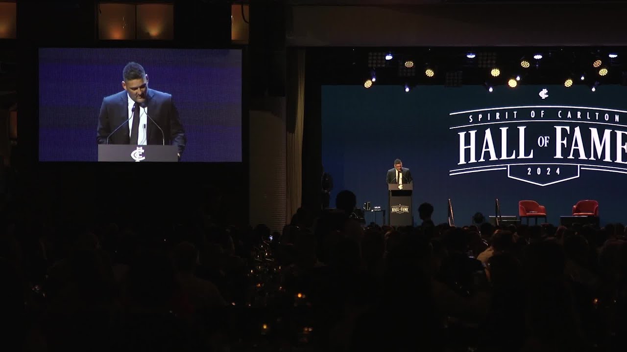 Brendan Fevola's Carlton Hall of Fame speech