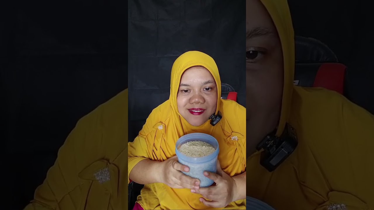 Dyma Real sedang live makan beras mentah rawrice #mukbang #asmr @Dymakuliner