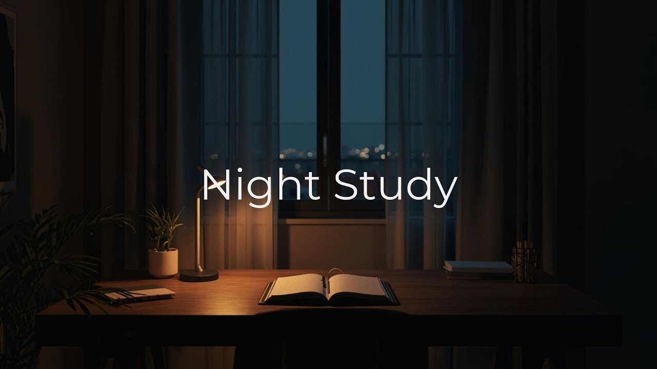 30 Min Night Study – Soft Focus Music for Late Hours