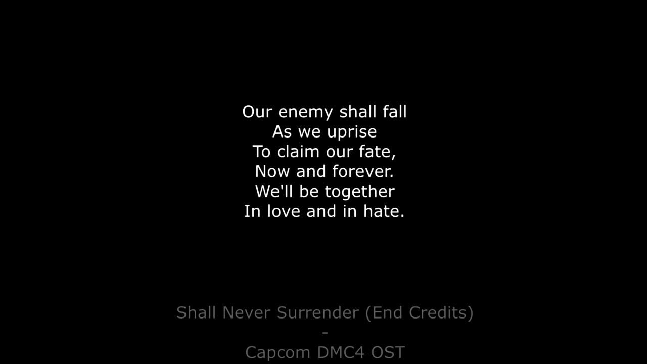Shall Never Surrender(End Credits) - DMC4 OST - Vocal Cover