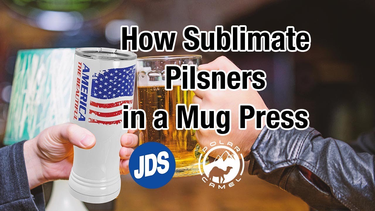 Sublimating Polar Camel Pilsners in a Mug Press