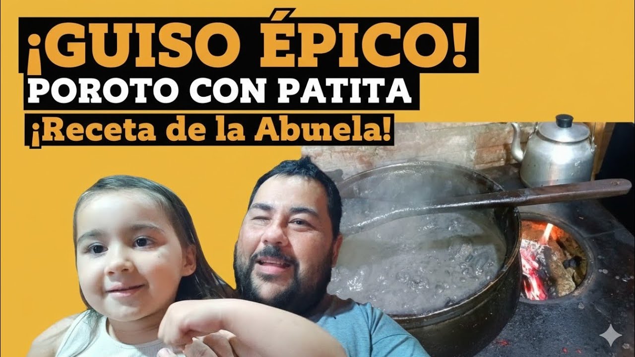 Porotos Frijoles en la olla de hierro 🍛 Recetas con sabor a campo y leña 🔥
