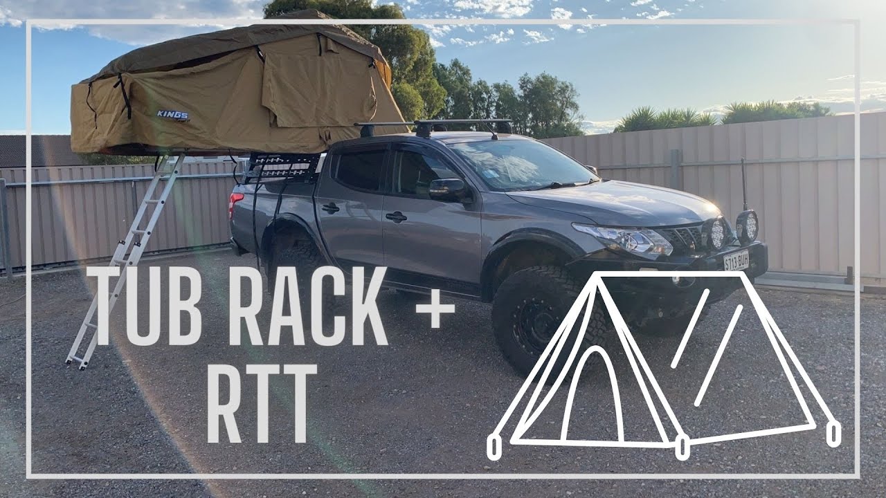 KINGS tub rack + ROOFTOP tent install on MQ triton
