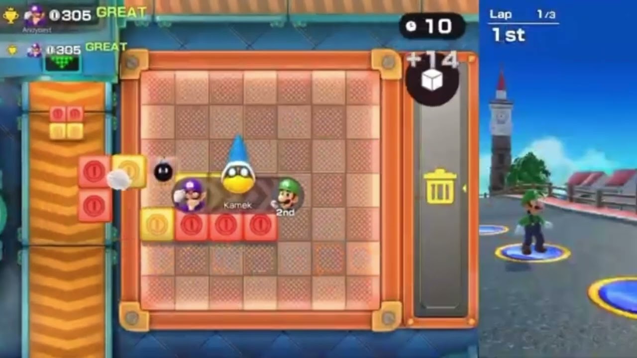 Super mario Party Jamboree Koopathlon 3 laps in: 2:02.48