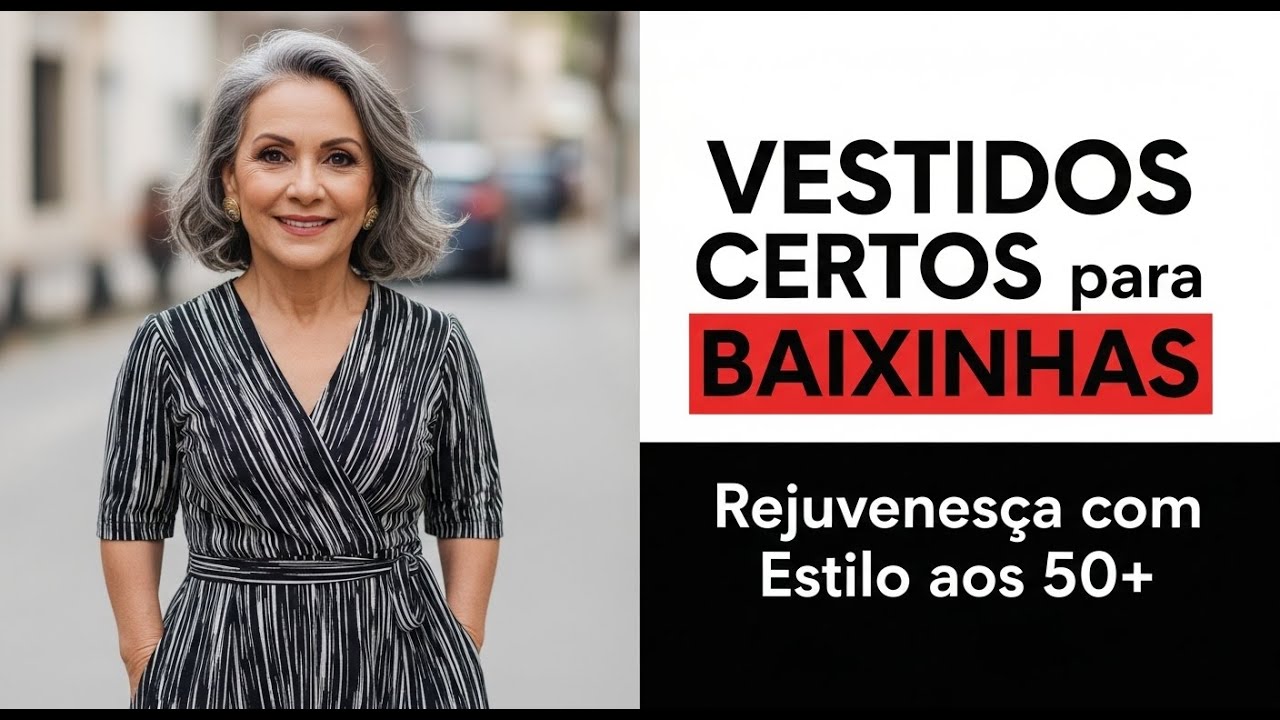 🎯 12 VESTIDOS IDEAIS BAIXINHAS— Rejuvenesça com Estilo aos 50+