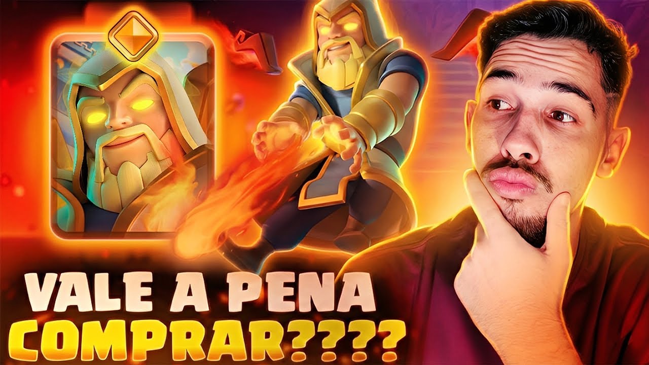 COMPREI E TESTEI O NOVO MAGO HEROICO NO CLASH ROYALE