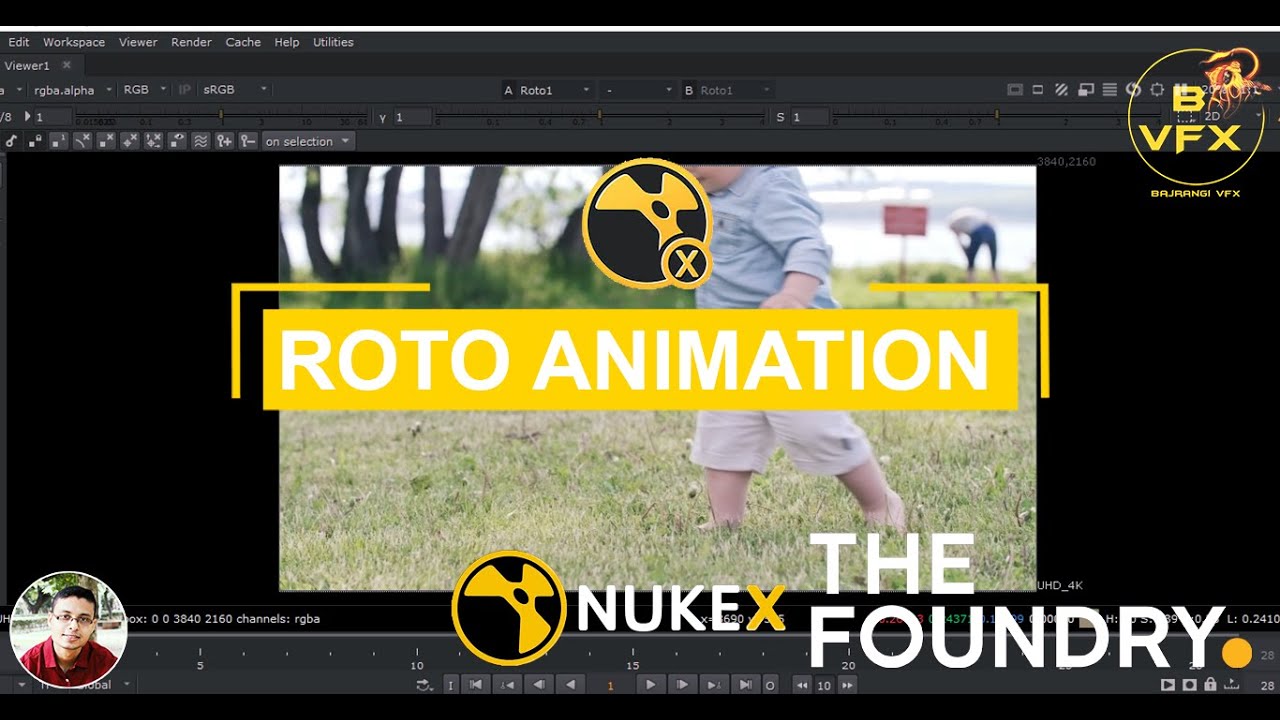 How to roto animation in the Foundry Nuke X in hindi || BAJRANGI VFX