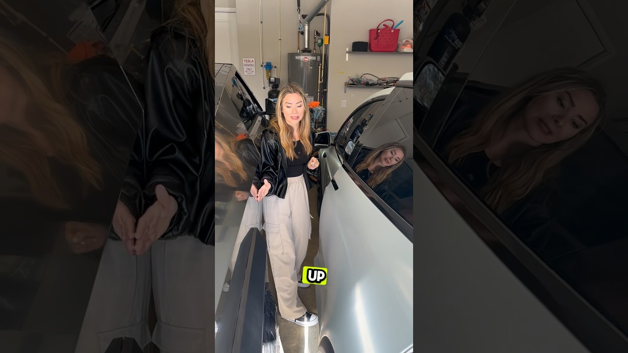 Втиснуть #Tesla #ModelX И #Cybertruck в крошечный гараж 🤯