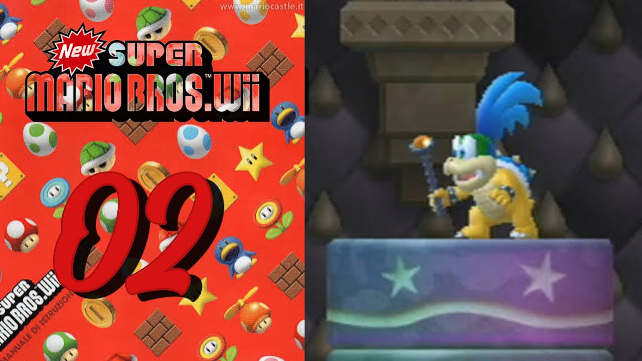 Faccia a faccia con Larry Koopa - New Super Mario Bros Wii ITA - Parte 02