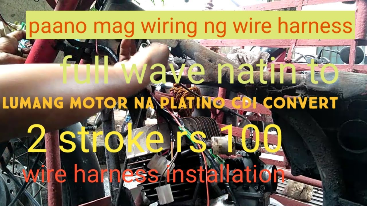 PAANO MAG WIRING NG ISANG BUONG WIRE HARNESS SA YAMAHA RS 100 2 STROKE(yamaha convert to cdi )