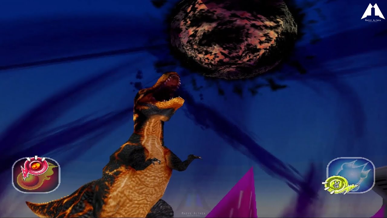 Dinosaur King Awaken 恐竜キング Black Tyrannosaurus X Saurophaganax VS Stage 3 Space Pirates Spectre Jark