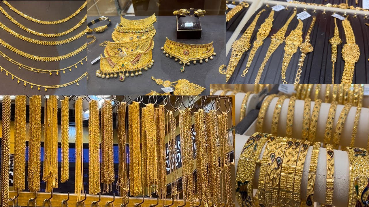 Gold shop Kuwait || Gold market || gold necklace || Gold rate || Kuwait ka gold ||