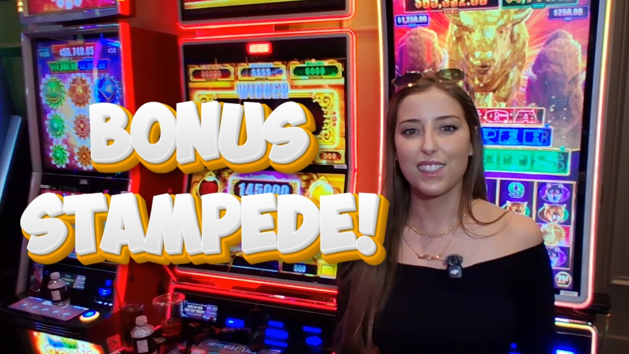 This Bonus Kept Going and Going and Going and GOING... (High Limit Buffalo Mega Stampede Slots)