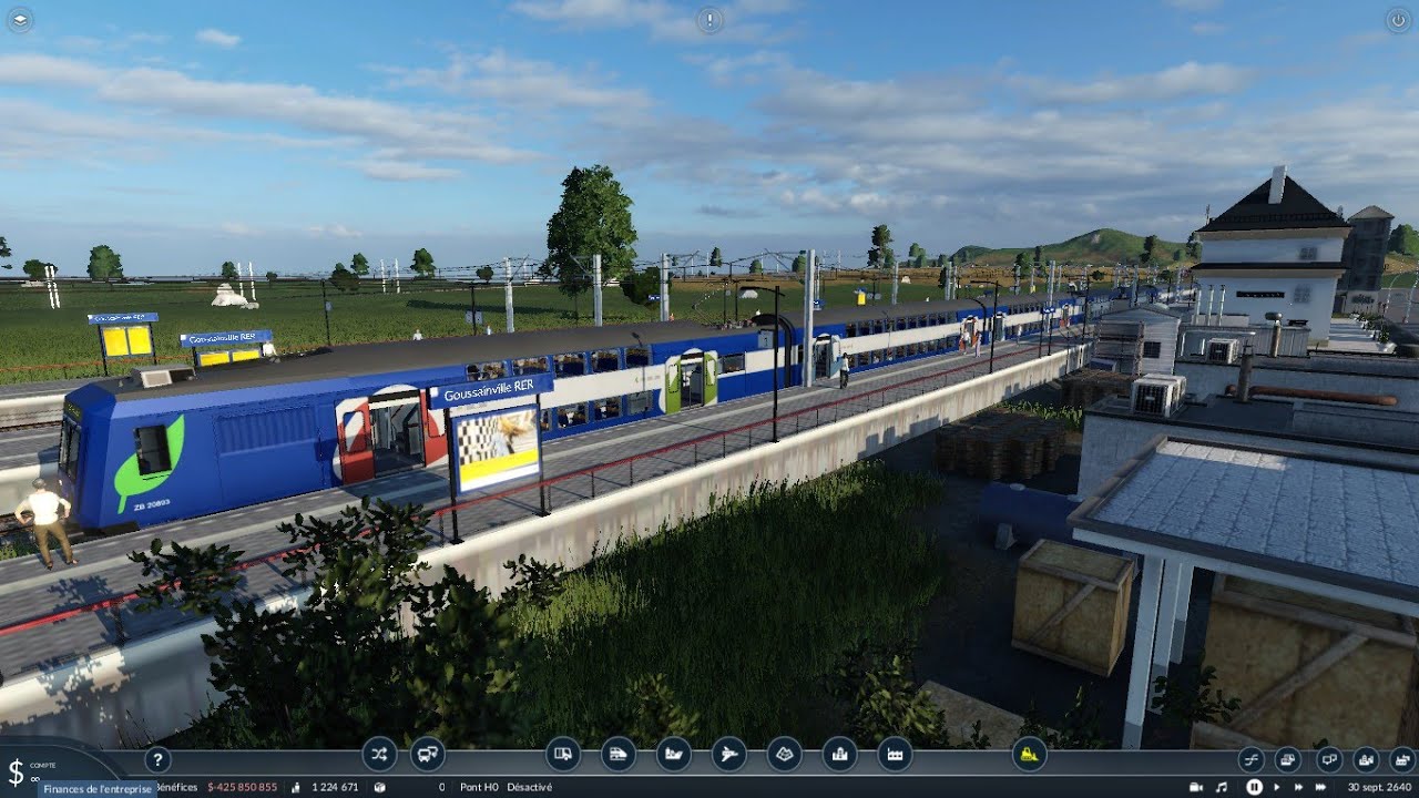 Z2n20500  RER D Goussainville Corbeil Essonnes via Evry- Courcouronnes...(Jeux Pc Transport Fever2)