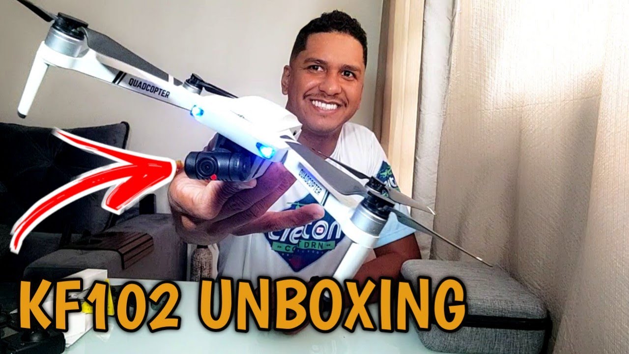 KF102 UNBOXING E MUITO MAIS DRONE BOM E BARATO PARA INICIANTES