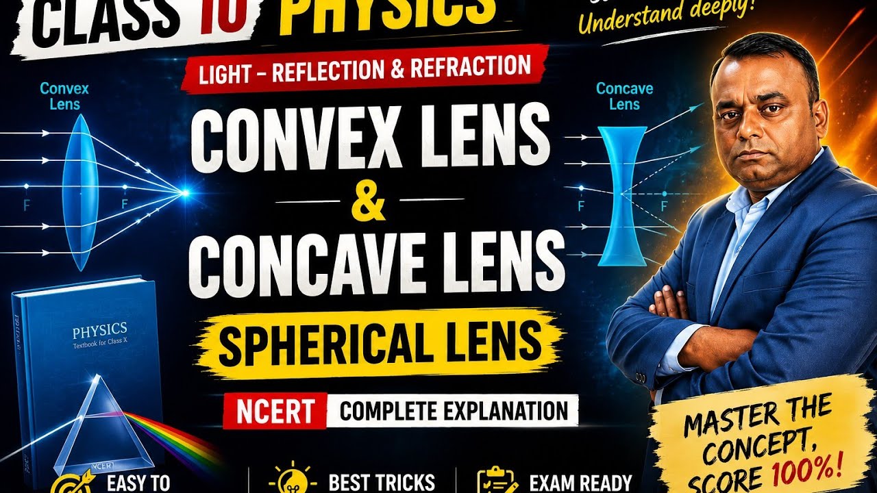 CONVEX LENS & CONCAVE LENS One Shot 🔥Class 10 Physics | Board Exam तैयारी✅