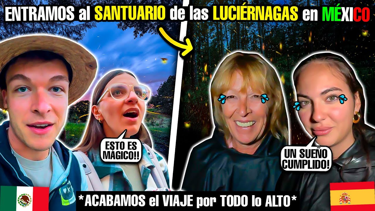 🇪🇸 MI FAMILIA ENTRA al SANTUARIO de las LUCIÉRNAGAS en MÉXICO 🇲🇽 *no imaginaban algo así* 😱