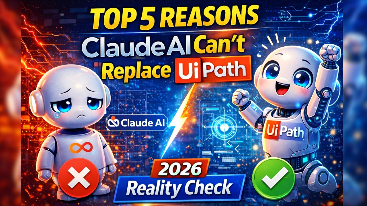 🔥 Top 5 Reasons Why Claude AI Cannot Replace UiPath (2026 Reality Check)