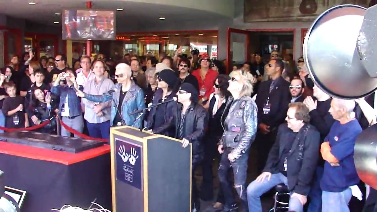 Scorpions Hollywood Rock Walk Induction April 6th, 2010