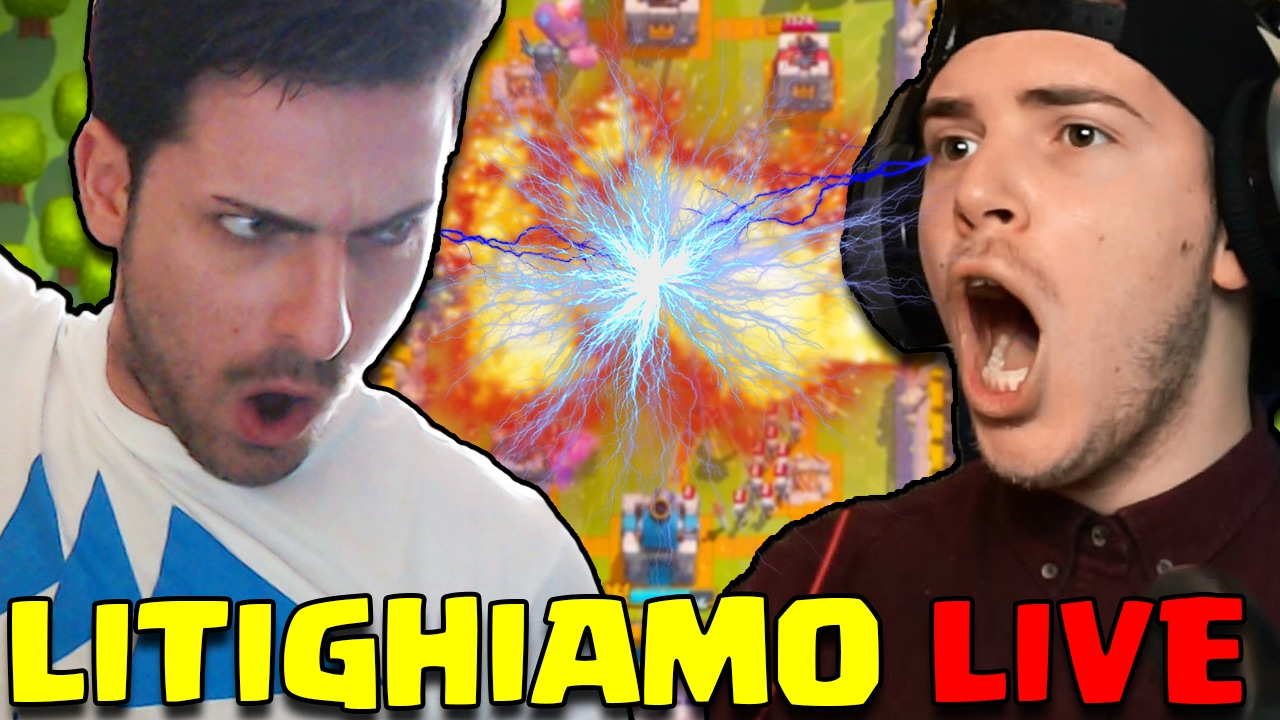 LITIGO CON GIAMPY MENTRE GIOCHIAMO A CLASH ROYALE - Clash Royale ITA