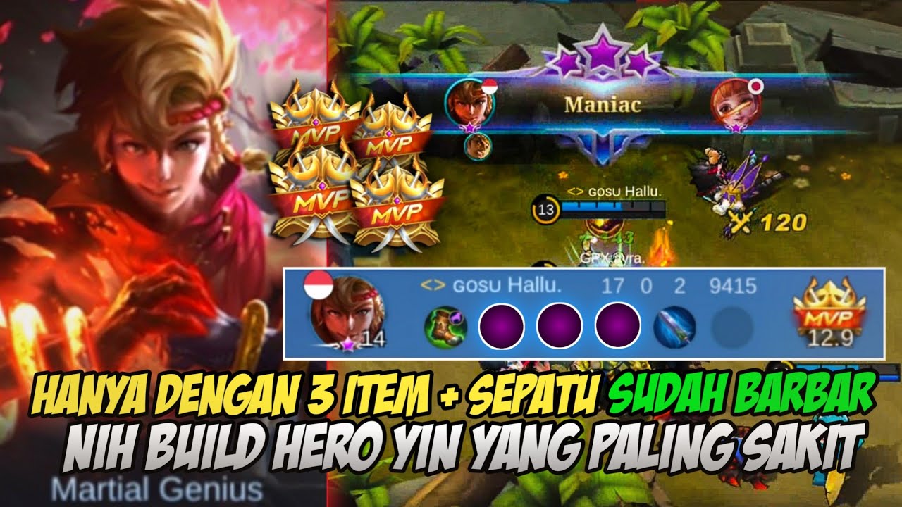 YIN BEST BUILD | FULL BUILD YIN TERSAKIT 2022 (MOBILE LEGENDS)