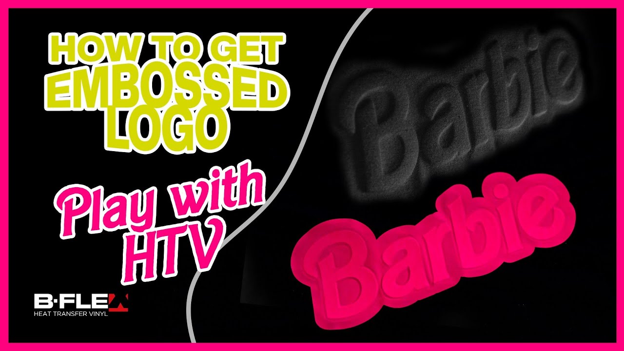 How to make EMBOSSED heat transfer vinyl logos