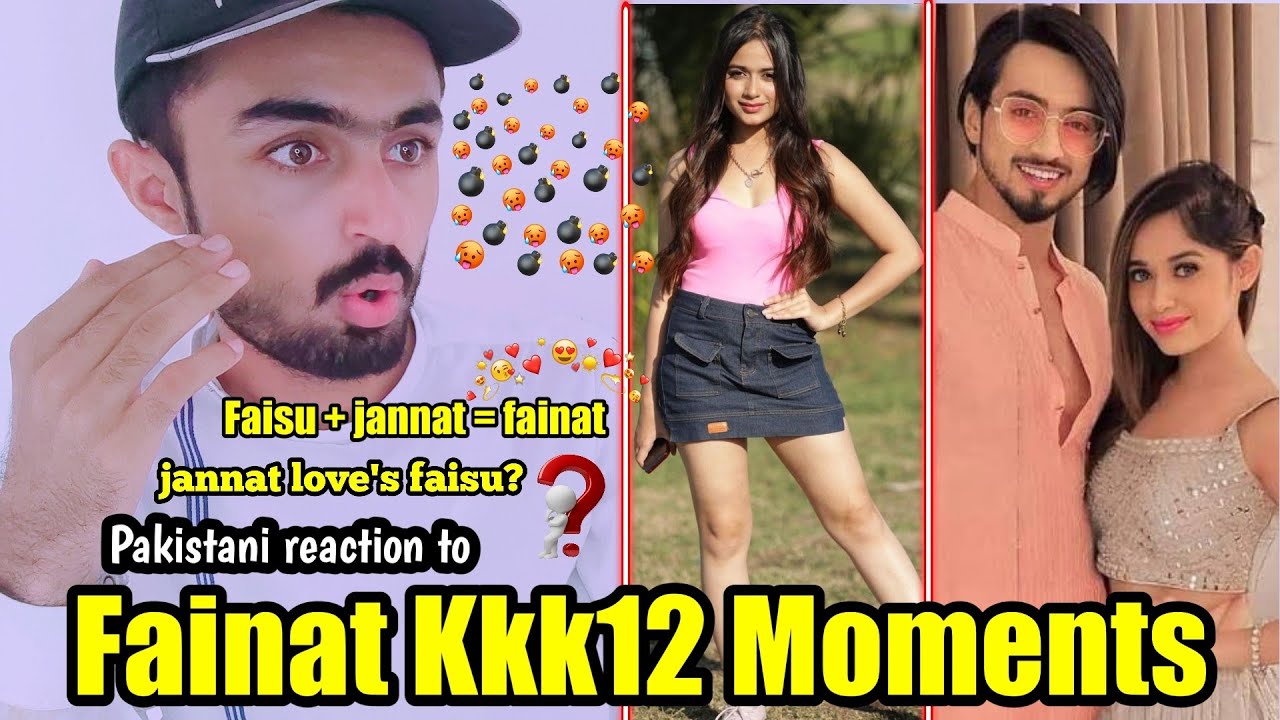 Pakistani reaction to Fainat KKK12 Moments| Part 2| Jannat Zubair and Mr Faisu TIKTOK#fainat #kkk12