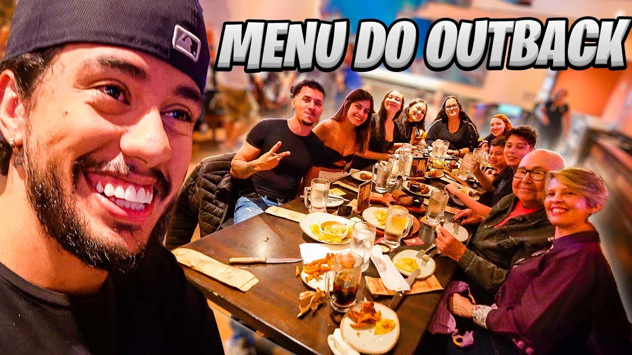 PEDIMOS O MENU INTEIRO DO OUTBACK E NAO AGUENTAMOS COMER TUDO