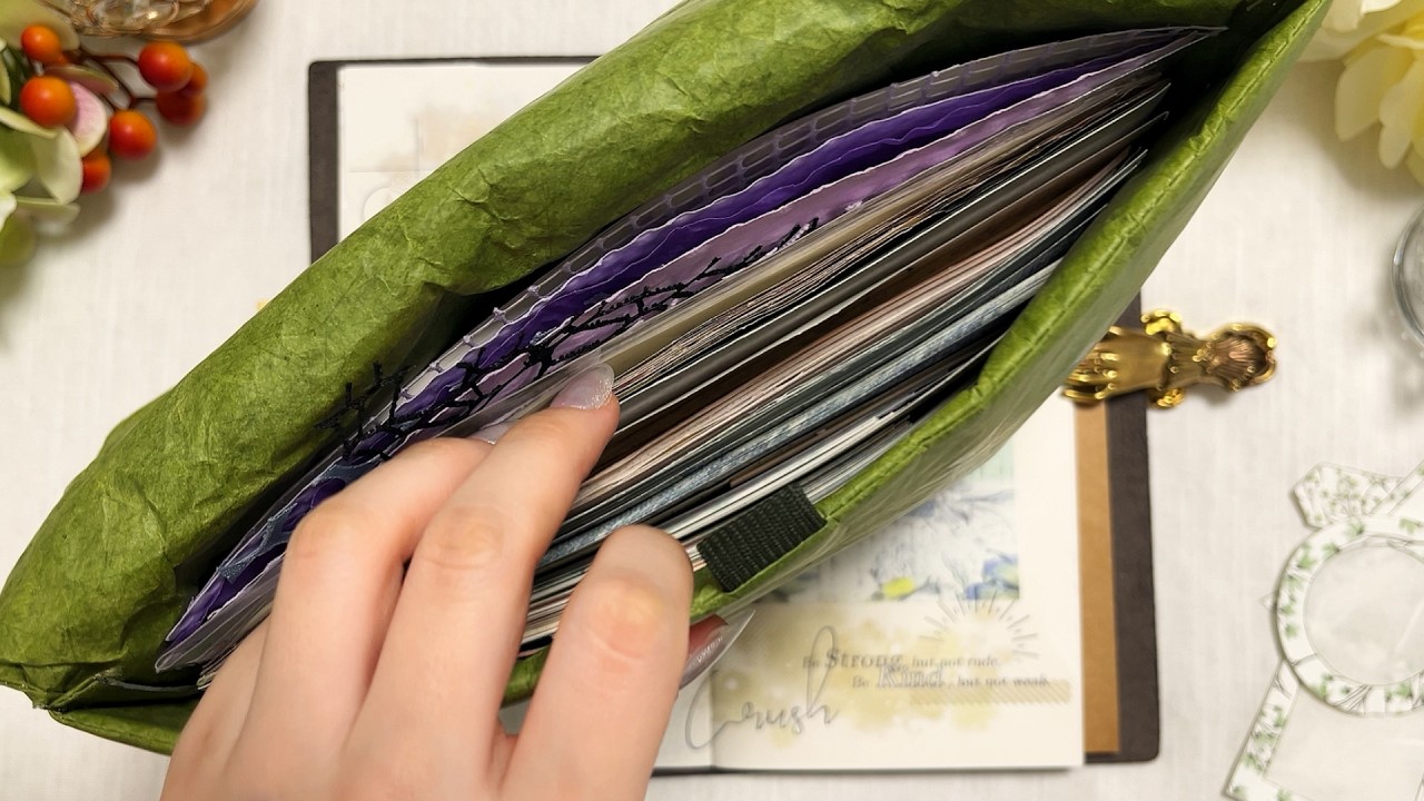 ASMR 자연의 조각🧩 Nature Fragments 다이어리 꾸미기ㅣArt journalingㅣScrapbookingㅣCollageㅣ手帳デコㅣコラージュㅣ다꾸