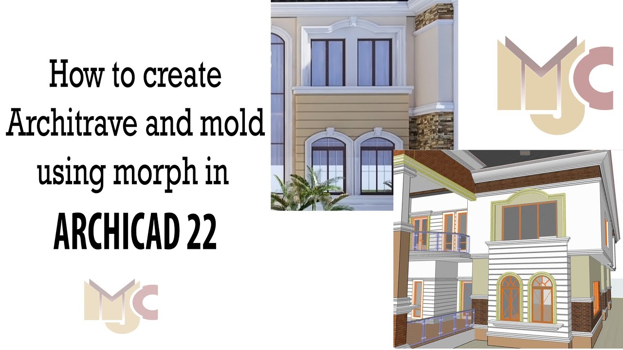 How to Create Architrave and Mold using MORPH and COMPLEX PROFILE #Archicad #morph #complexprofile