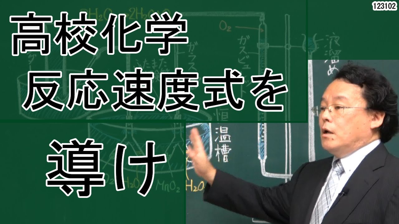 反応速度　反応速度式　過酸化水素　実験　高校化学　エンジョイケミストリー　123102