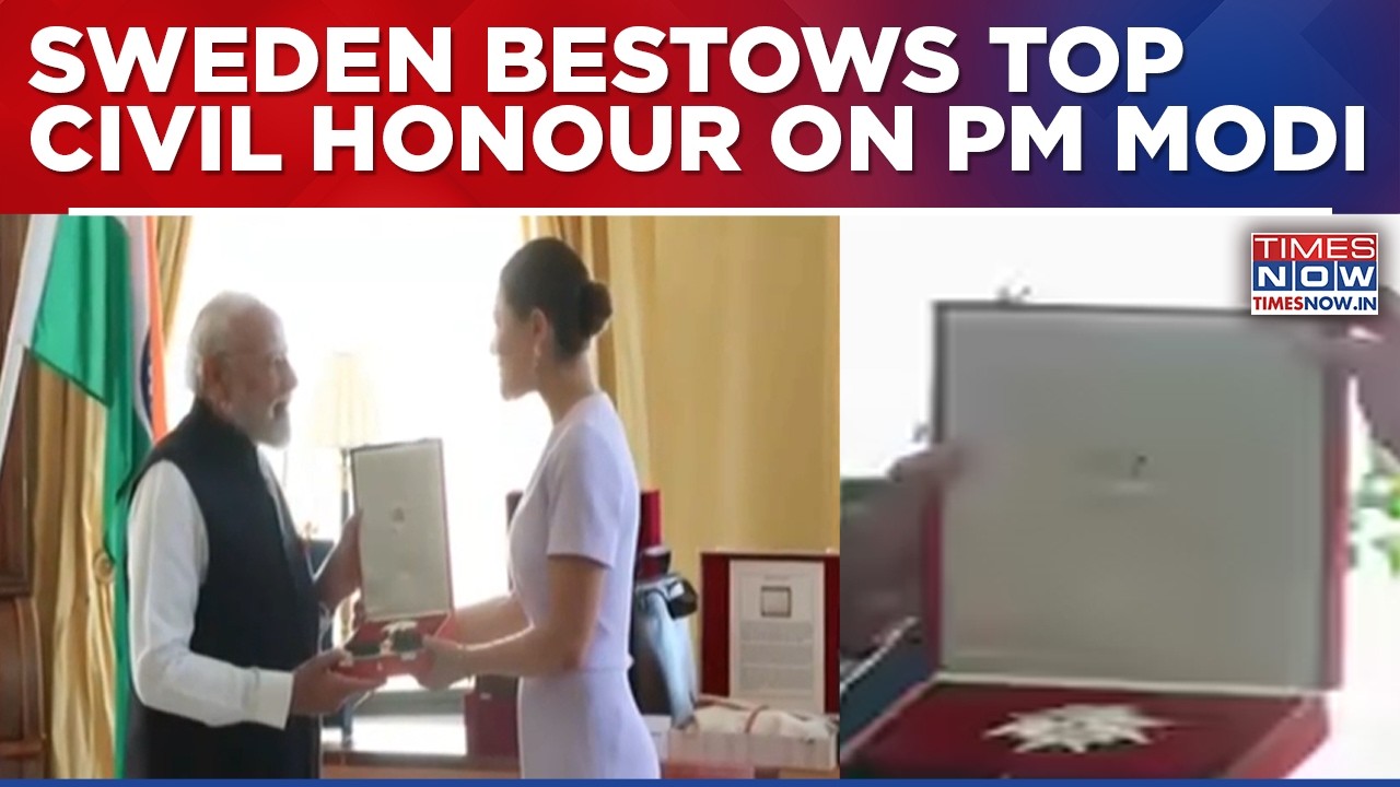 Sweden Bestows Top Civil Honour On PM Modi Amid High-Level Talks In Stockholm