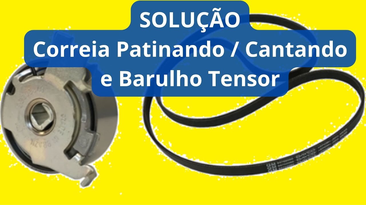 Solução correia Patinando, fazendo barulho e batendo tensor  dica serve para todos carros