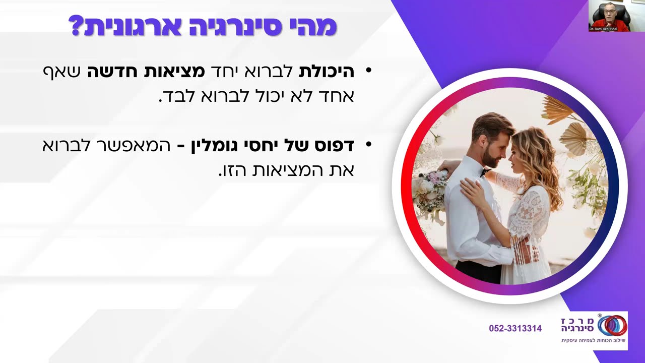 וובינר הצלחה בעבודת שותפים - על פי שפת הסינרגיה