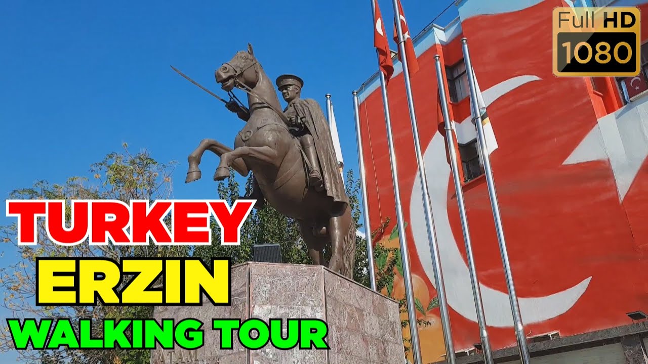 Walk around the city of Erzin, Turkey