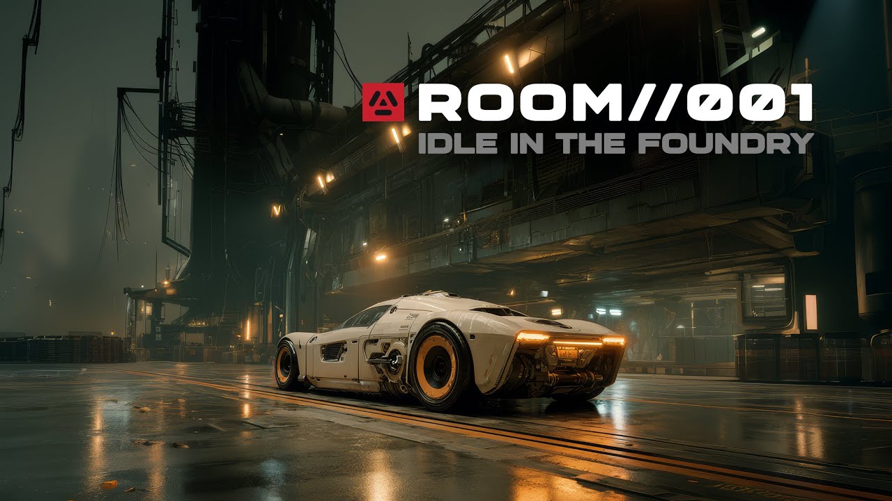 ROOM//001 - Idling in the Foundry | Ambient Electronic Sound & Visual Environment