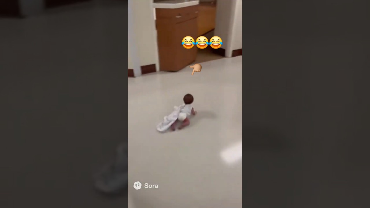 This Baby Was Born To Run! 😂 #ai #funny